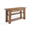 Alaterre Furniture Durango 54"L Industrial Wood Console/Media Table with Two Shelves ANDU1074 - alternate 1